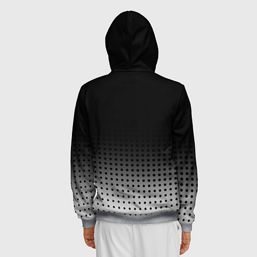 Мужская толстовка на молнии Infiniti / 3D-Меланж – фото 4