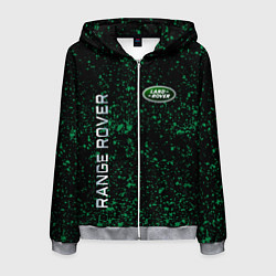 Толстовка 3D на молнии мужская LAND ROVER, цвет: 3D-меланж