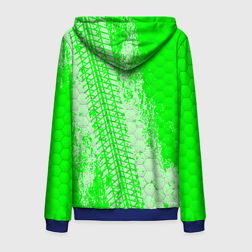 Мужская толстовка на молнии SKODA / 3D-Синий – фото 2