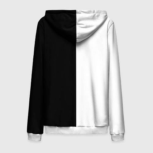 Мужская толстовка на молнии БИТКОИН BITCOIN Z / 3D-Белый – фото 2