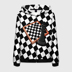 Мужская толстовка на молнии Шахматы