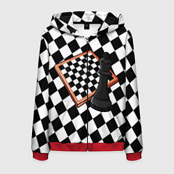 Мужская толстовка на молнии Шахматы