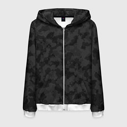 Толстовка 3D на молнии мужская СПЕЦ КАМУФЛЯЖ, цвет: 3D-белый