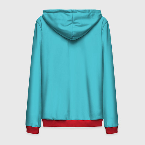 Мужская толстовка на молнии Итадори Магическая битва / 3D-Красный – фото 2