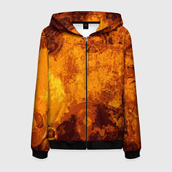 Толстовка 3D на молнии мужская Стимпанк, цвет: 3D-черный