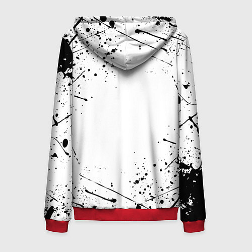 Мужская толстовка на молнии МЕЛИОДАС 7 СМЕРТНЫХ ГРЕХОВ / 3D-Красный – фото 2