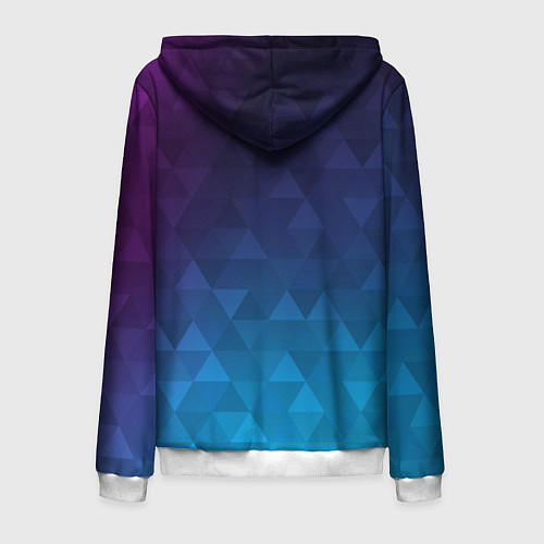 Мужская толстовка на молнии BASTERIA / 3D-Белый – фото 2