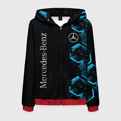 Мужская толстовка на молнии Mercedes Мерседес Неон