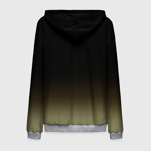 Мужская толстовка на молнии FIGHT TIGER тигр боец / 3D-Меланж – фото 2