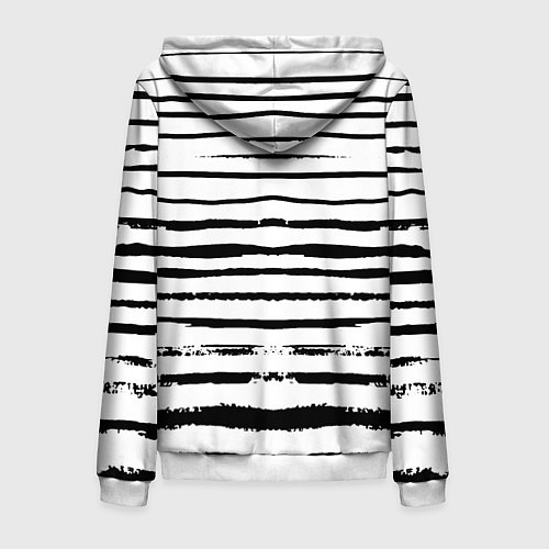 Мужская толстовка на молнии СЕВЕРНЫЙ ФЛОТ ТЕЛЬНЯШКА ВМФ / 3D-Белый – фото 2