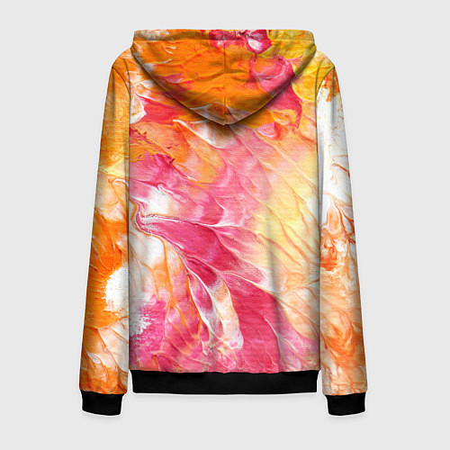 Мужская толстовка на молнии Яркая Bright colors Z / 3D-Черный – фото 2