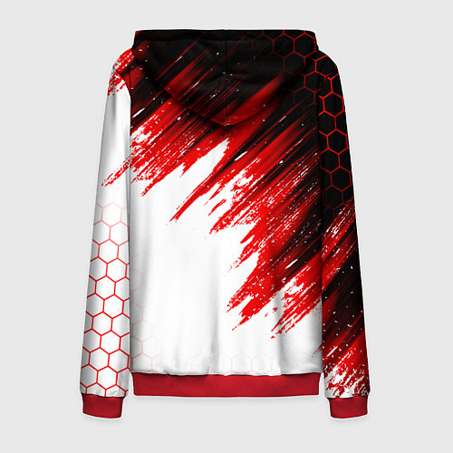 Мужская толстовка на молнии FC AJAX AMSTERDAM ФК АЯКС / 3D-Красный – фото 2