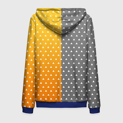 Мужская толстовка на молнии ПУТЬ ЗЕНИЦУ КЛИНОК / 3D-Синий – фото 2