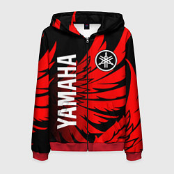 Толстовка 3D на молнии мужская YAMAHA ЯМАХА МОТОСПОРТ, цвет: 3D-красный