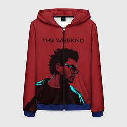 Толстовка 3D на молнии мужская The weeknd, цвет: 3D-синий