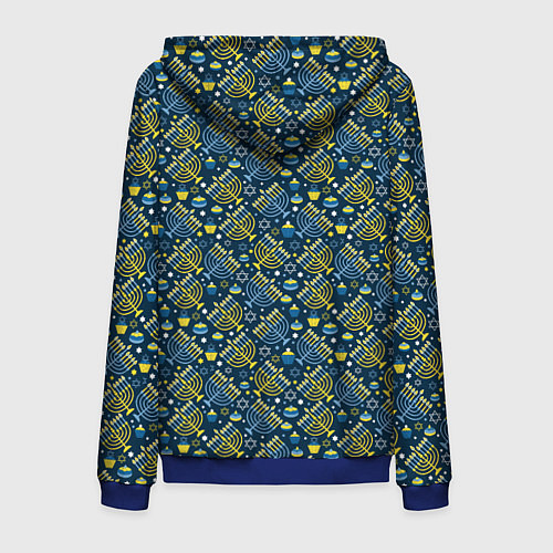 Мужская толстовка на молнии Israel / 3D-Синий – фото 2