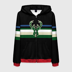 Мужская толстовка на молнии Milwaukee Bucks форма Statement Edition