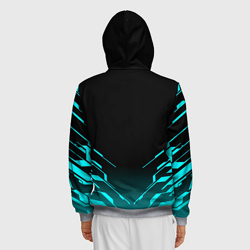 Мужская толстовка на молнии DEAD SPACE АЙЗЕК КЛАРК / 3D-Меланж – фото 4