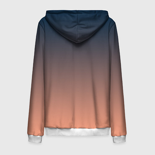 Мужская толстовка на молнии PREDAWN GRADIENT / 3D-Белый – фото 2