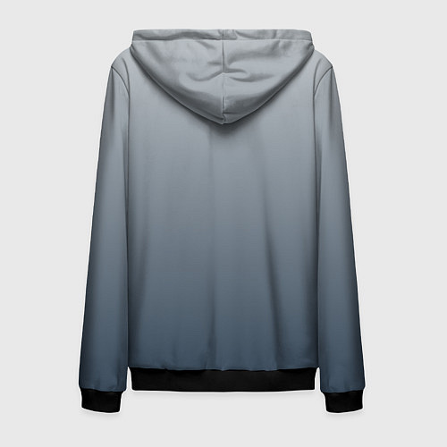Мужская толстовка на молнии GRADIENT 50 SHADES OF GREY / 3D-Черный – фото 2