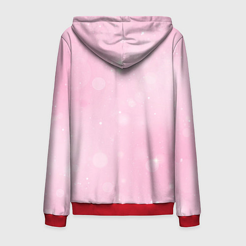 Мужская толстовка на молнии Пончик на скейте / 3D-Красный – фото 2