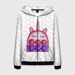 Мужская толстовка на молнии POP IT ЕДИНОРОГ ПОП ИТ