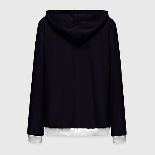 Мужская толстовка на молнии BITCOIN IN HAND БИТКОИН / 3D-Белый – фото 2