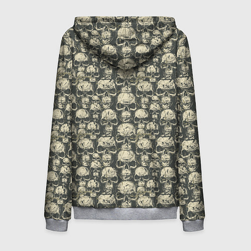 Мужская толстовка на молнии Смерть / 3D-Меланж – фото 2