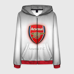 Толстовка 3D на молнии мужская F C Arsenal, цвет: 3D-красный