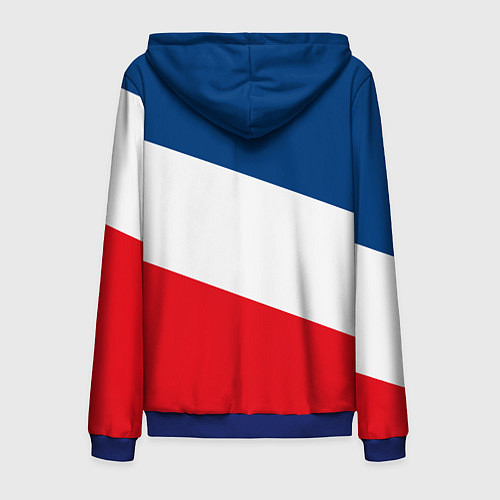 Мужская толстовка на молнии Paris Saint-Germain FC / 3D-Синий – фото 2