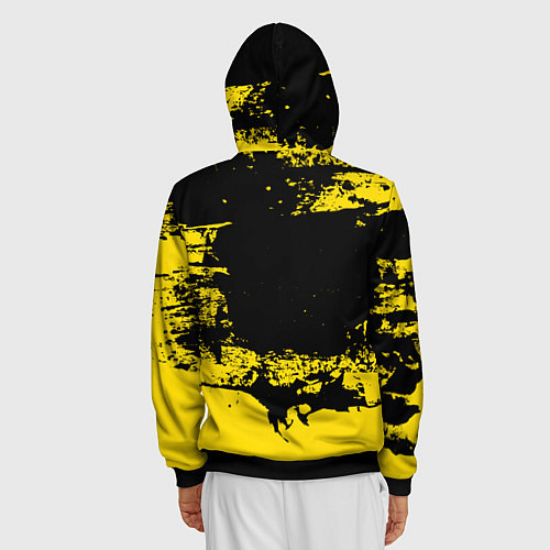 Мужская толстовка на молнии Нирвана Гранж Nirvana Smile / 3D-Черный – фото 4