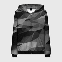 Мужская толстовка на молнии Чб абстракция