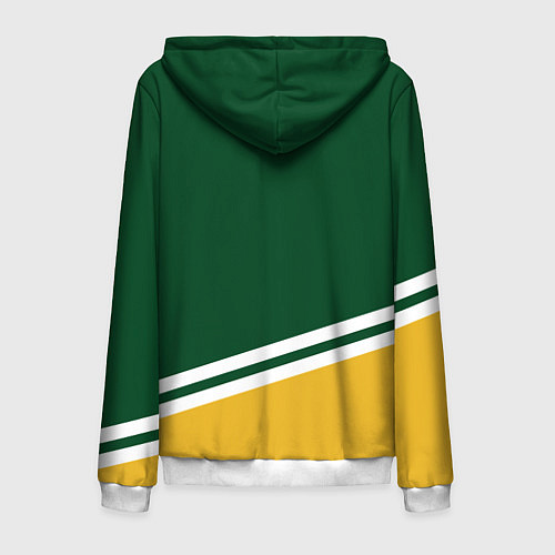 Мужская толстовка на молнии Minnesota Wild NHL / 3D-Белый – фото 2