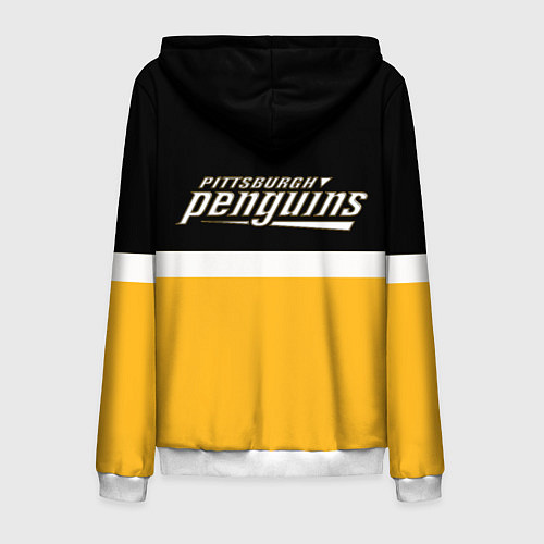 Мужская толстовка на молнии Питтсбург Пингвинз НХЛ / 3D-Белый – фото 2