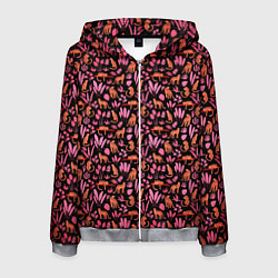 Мужская толстовка на молнии ГЕПАРД В ЛИСТВЕ