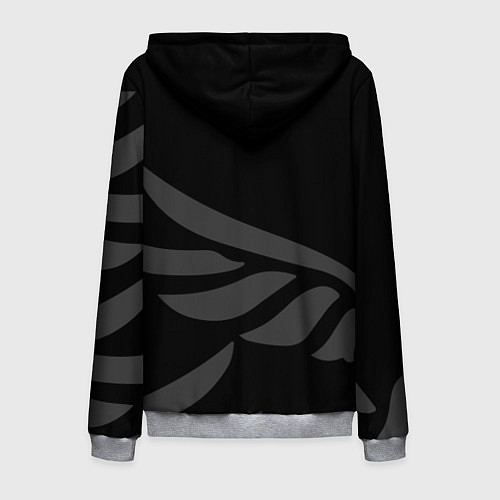 Мужская толстовка на молнии WALHALLA TEAM LOGO ТОКИЙСКИЕ МСТИТЕЛИ / 3D-Меланж – фото 2