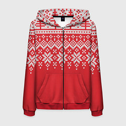 Мужская толстовка на молнии Knitted Pattern