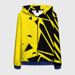 Толстовка 3D на молнии мужская Цвета победы, цвет: 3D-синий