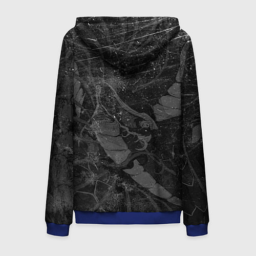 Мужская толстовка на молнии Токийский Дракон Иероглифы Dragon Japan / 3D-Синий – фото 2