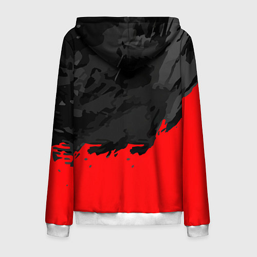 Мужская толстовка на молнии La Casa de Papel Professor / 3D-Белый – фото 2