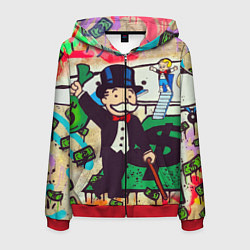 Мужская толстовка на молнии Alec Monopoly ART