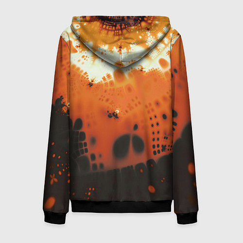 Мужская толстовка на молнии Коллекция Journey Оранжевый взрыв 126-3 2 / 3D-Черный – фото 2