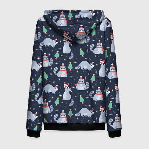 Мужская толстовка на молнии Eноты / 3D-Черный – фото 2