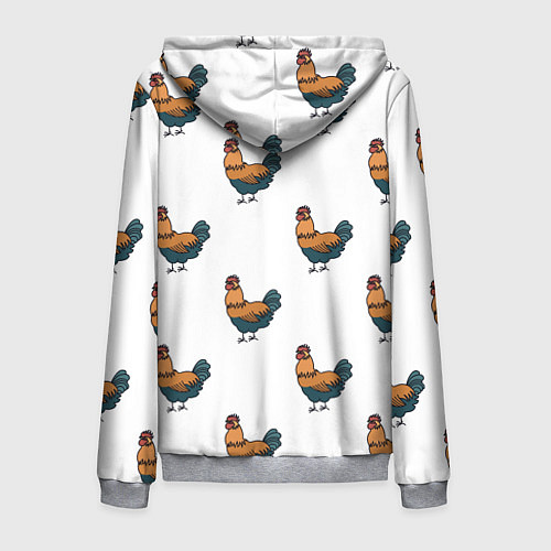 Мужская толстовка на молнии Ну ты и / 3D-Меланж – фото 2