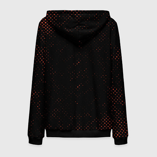 Мужская толстовка на молнии RUST - Гранж / 3D-Черный – фото 2