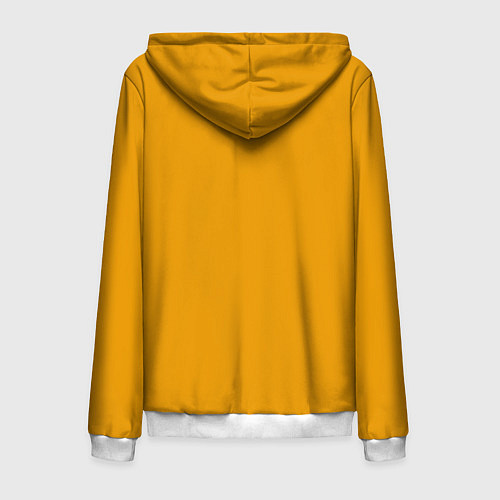 Мужская толстовка на молнии Взгляд тигра fire theme / 3D-Белый – фото 2