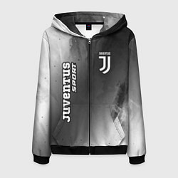 Толстовка 3D на молнии мужская ЮВЕНТУС Juventus Sport Абстракция, цвет: 3D-черный