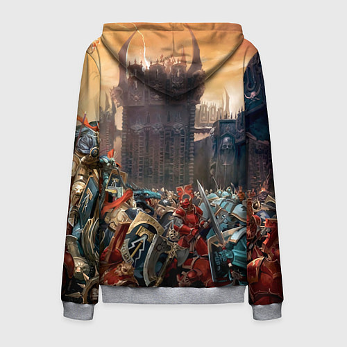 Мужская толстовка на молнии Ваха Осада / 3D-Меланж – фото 2