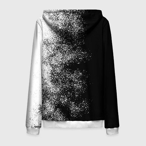 Мужская толстовка на молнии БМВ Черно-белый логотип / 3D-Белый – фото 2