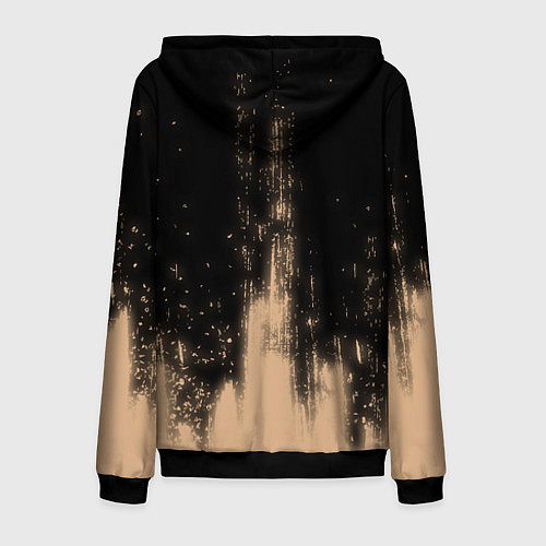 Мужская толстовка на молнии SUZUKI Яркий / 3D-Черный – фото 2